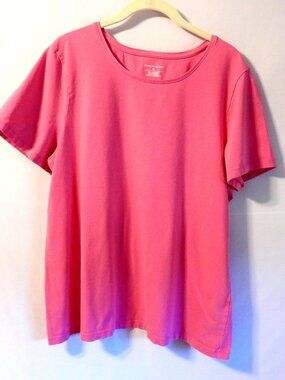 Christopher & Banks Women’s XL Short Sleeved Pink Shirt